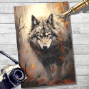 Recherche de wolf tissue paper Nature