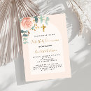 Recherche de première de croix rose petite communion invitations Fille