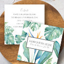Recherche de feuille tropical cartes visite Pour elle