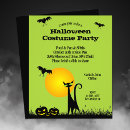 Recherche de black cat halloween invitations Citrouille