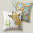 Recherche de motif girafe coussins Faune