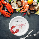 Recherche de fruits de mer assiettes en papier Fête d'été