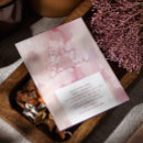 Recherche de rose et noir baby shower invitations Élégant