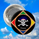Recherche de drapeau de pirate badges Crâne