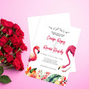 Recherche de tropical flamingo mariage invitations Fleurs