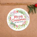 Recherche de houx de noël autocollants Simple