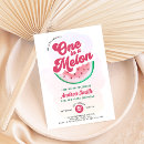 Recherche de pastèque mignonne invitations Aquarelle