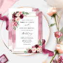Recherche de bordeaux mariage invitations Aquarelle