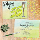 Recherche de 55 anniversaire invitations Aquarelle