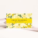 Recherche de fleurs jaunes cartes visite Pour elle