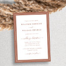 Recherche de terracotta mariage invitations Simple minimaliste