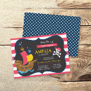 Recherche de pirate fille invitations Jolly roger