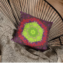 Recherche de fleur de mandala coussins Rétro