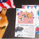 Recherche de barbecue américain invitations Rouge blanc et bleu