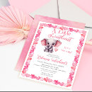 Recherche de elephant baby shower fille invitations Bientôt maman