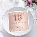 Recherche de table serviettes Rose doré
