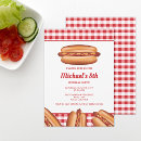 Recherche de hot dog invitations Rouge
