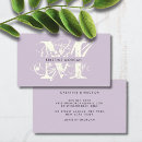 Recherche de lavande cartes visite Typographie