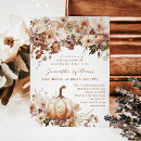 Recherche de fall floral bridal shower invitations Citrouille