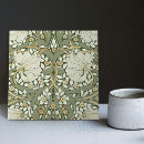 Recherche de motif textile carreaux William morris
