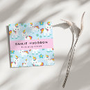 Recherche de licorne mignonne cartes visite Pour enfants