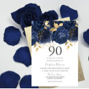 Recherche de quatre vingt dixième invitations Bleu