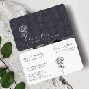 Recherche de cadre fleuri cartes visite Coiffeur