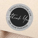 Recherche de police cursive autocollants Merci pour votre achat