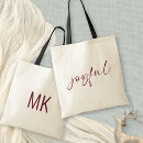 Recherche de burgundy tote bags Calligraphie