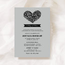 Recherche de gris noir invitations Vintage
