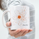 Recherche de orange et blanc tasses Floral