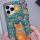 Recherche de chat tigré coques Aquarelle