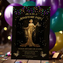 Recherche de boule de mascarade invitations Noir et or