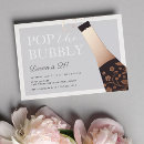 Recherche de pop the champagne invitations Faire éclater la bulle