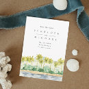 Recherche de palm tree wedding save the dates Moderne