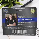 Recherche de agent de police Ligne bleue mince