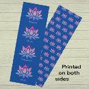 Recherche de lotus yoga tapis Bleu