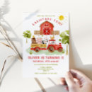 Recherche de première anniversaire invitations Rouge