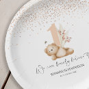 Recherche de abeille assiettes Premier anniversaire
