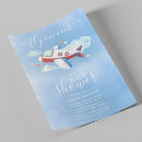 Recherche de avion rouge invitations Bleu