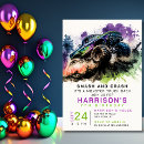 Recherche de monster truck invitations Moderne