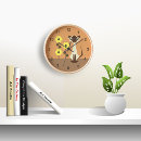 Recherche de chat floral horloges Félin