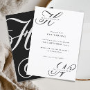 Recherche de monogramme mariage invitations Élégant et moderne