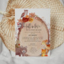 Recherche de de chute baby shower invitations Rustique