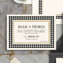 Recherche de noir et ivoire invitations Pour eux