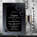 Recherche de modern geometric invitations Black