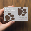 Recherche de étiquette chien cartes visite Empreinte de patte