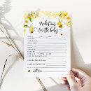 Recherche de gender reveal invitations Abeille