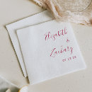Recherche de magenta serviettes Calligraphie