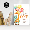 Recherche de girafe mignonne invitations Sauvage